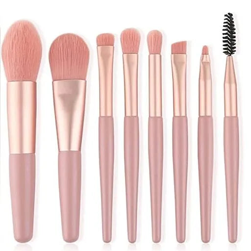 Makeup Brushes with Pouch– 8 PCS Most Demanding Brush set