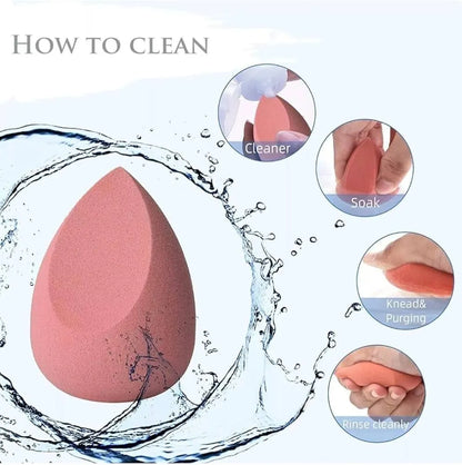 12 Pcs Makeup Sponge & Powder Puff Set | Beauty Blender Foundation Sponges | Wet & Dry Latex-Free Makeup Blender for Liquid, Cream & Powder